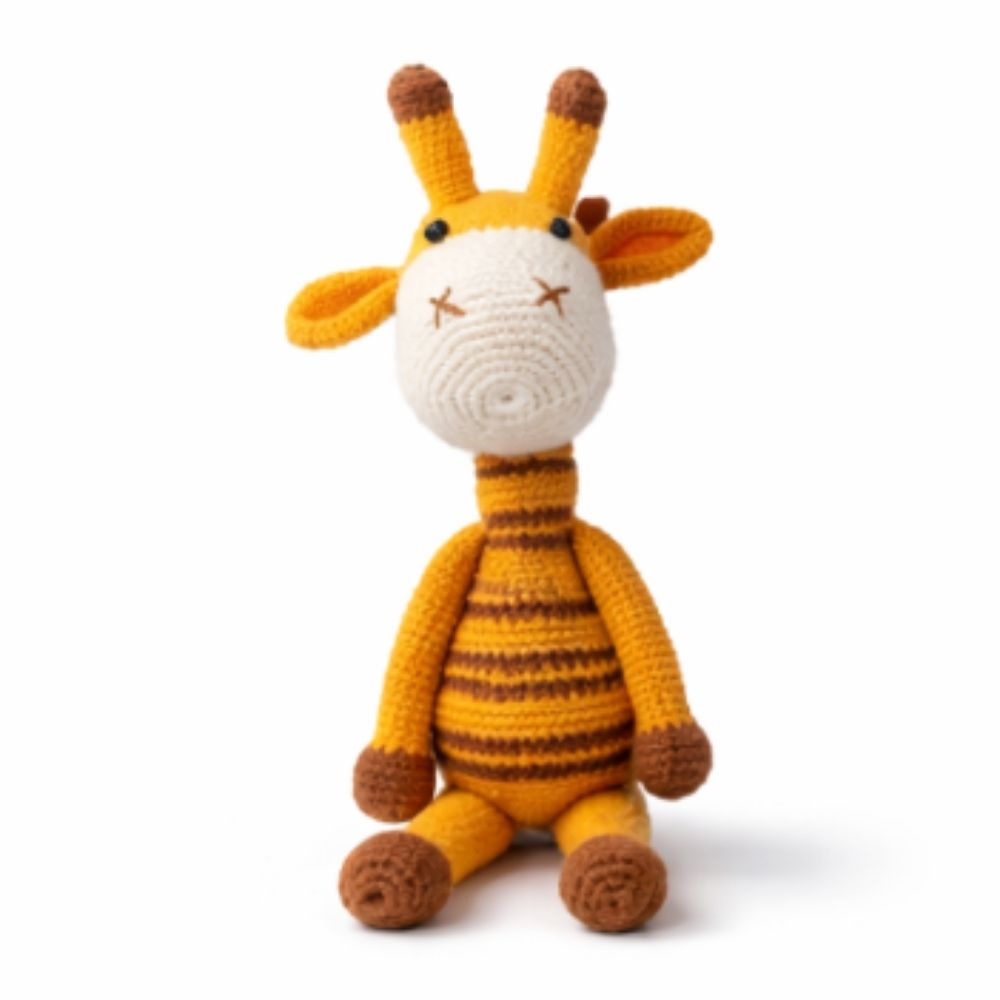 El Yapımı Amigurumi Zürafa Oyuncak