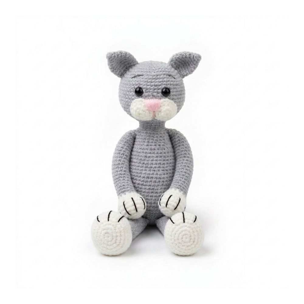 El Yapımı Amigurumi Kedi Oyuncak